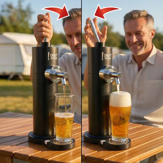 Bierzapfanlage für Flaschen und Dosen 
