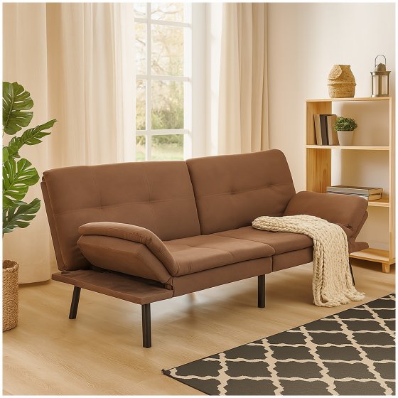 Schlafsofa Braun Kato