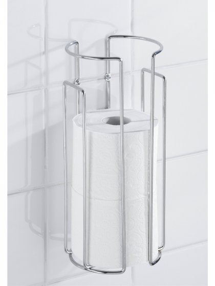 Toilettenpapier-Ersatzrollenhalter Chrom 2er Set, für 3 Rollen 