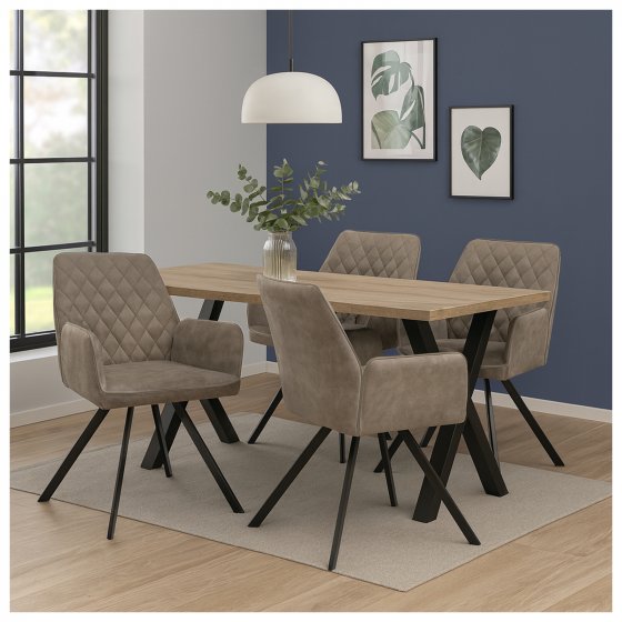 Esszimmerstuhl Tumalo Braun 2er-Set 