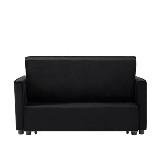Sofa mit Schlaffunktion Schwarz 