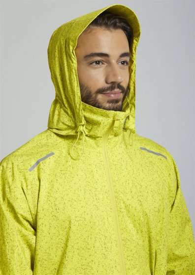 Fahrrad-Regenjacke Herren  Skane HiVis, neon yellow 