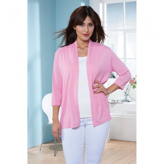 Jersey-Cardigan mit geradem Schnitt 