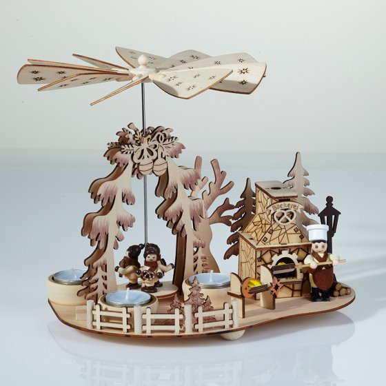 Teelichtpyramide mit Räucherofen