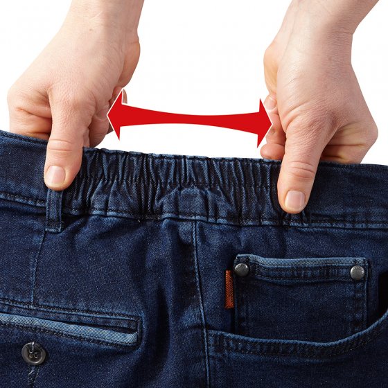 Jeans mit Relaxbund,dunkelblau 60 | Dunkelblau
