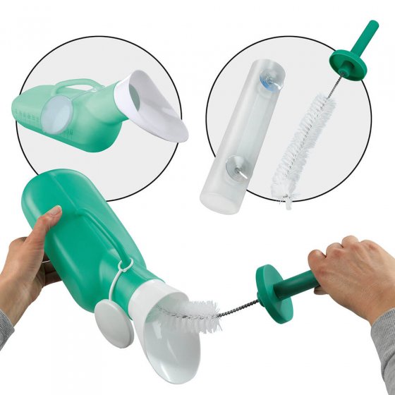 Urin-Flasche mit Reinigungsset 
