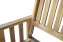 2-Sitzer-Gartenbank mit Beistelltisch klappbar, ca. 163 x 63 x 91 cm - Braun - 6