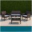 Outdoor Möbel 4-teiliges Set Zita Braun-Beige - 6