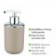 Bad-Accessoire Set Mod. Brasil Taupe, 4-teilig , Spezialkunststoff, bruchsicher - 6
