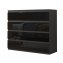 Sideboard Kenji 8 Schubladen Hochglanz Schwarz - 6