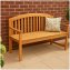 Stilvolle 2-Sitzer-Gartenbank aus Holz Perfekt für Garten, Terrasse und Balkon - 6