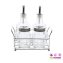 Menage-Set unbefüllt 5 Teile Glas/Metall - 6