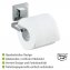 Vacuum-Loc® Edelstahl Toilettenpapierhalter Mod. Quadro, Befestigen ohne bohren - 6