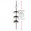 Teleskop-Duschecke Mod. Premium Big Black, Edelstahl rostfrei - 6