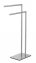 Handtuchständer Mod. Recco Edelstahl satiniert, schwere Bodenplatte für sicheren Stand - 6