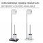 Stand WC-Garnitur Mod. Noble White, mit Chrom-Applikation - 6