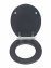 WC-Sitz Mod. Morra Anthrazit Matt, Universalform, aus massivem MDF - 6