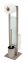 Stand WC-Garnitur Mod. Rivalta Taupe, Platte aus Sicherheitsglas - 6