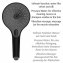 Duschkopf Mod. Ultimate Shower Schwarz/Grau, Ø 13 cm - 6
