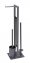 Stand WC-Garnitur Mod. Rivalta Grau, Platte aus Sicherheitsglas - 6