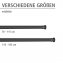 Teleskop-Duschstange Schwarz 110 - 185 cm, aus rostfreiem Aluminium - 6
