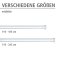 Teleskop Duschstange extra stark Weiß 110 - 245 cm, extra stabil mit Ø 2,8 cm - 6