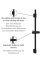 Duschstange Mod. Classic Schwarz 70 cm, 70 cm - 6