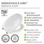Premium WC-Sitz Mod. Ottana Weiß, aus antibakteriellem Duroplast mit Absenkautomatik - 6
