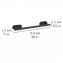 Turbo-Loc® Badetuchstange Mod. Orea Black Matt, 40 cm, Befestigen ohne bohren - 6