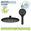 Duschsystem Watersaving Schwarz, bis zu 40 % Wasserersparnis - 6