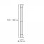Teleskop Duschstange extra stark Weiß 110 - 185 cm, extra stabil mit Ø 2,8 cm - 6