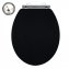 WC-Sitz Mod. Bambusa Black, aus MDF und Bambus - 6
