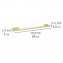 Turbo-Loc® Badetuchstange Uno Mod. Orea Gold, 60 cm, Befestigen ohne bohren - 6
