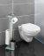 Stand WC-Garnitur Mod. Debar mit Ablage Edelstahl, rostfrei - 6