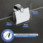 UV-Loc® Toilettenpapierhalter mit Deckel Mod. Maribor, Befestigen ohne Bohren - 6