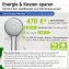 Duschkopf Watersaving Chrom Ø 11 cm, Universal-Handbrause mit Wasserspar-System - 6