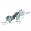 Brausegleiter Mod. Metall Chrom, zum Klemmen - 6
