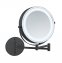 Power-Loc® LED Wandspiegel Mod. Lumi Schwarz, mit 5-fach Vergrößerung - 6