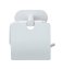 Turbo-Loc® Toilettenpapierhalter mit Deckel Mod. Orea White matt, aus rostfreiem Edelstahl - 6