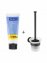 WC-Garnitur Mod. Bosio inkl. Kleber, Schwarz matt, Befestigen ohne bohren - Power-Loc® - 6