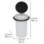 Turbo-Loc® Zahnputzbecher Mod. Bivio Black matt, aus satiniertem Glas - 6