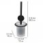 Turbo-Loc® WC-Garnitur Mod. Bivio Black matt, aus satiniertem Glas - 6