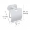 Turbo-Loc® Toilettenpapierhalter mit Deckel Mod. Orea White matt, aus rostfreiem Edelstahl - 6
