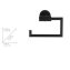 Toilettenpapierhalter Mod. Bosio Edelstahl Black matt ohne Deckel, rostfrei - 6