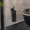 Static-Loc® Plus WC-Garnitur Mod. Pavia Schwarz, geschlossen, Befestigen ohne Bohren - 6