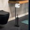 Stand WC-Garnitur Mod. Hella, Schwarz matt lackiert - 6