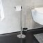 Stand WC-Garnitur Mod. Parus Edelstahl glänzend, 2in1 Kombination aus glänzendem Edelstahl - 6