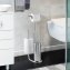 Stand WC-Garnitur Universalo Chrom, integrierter Toilettenpapierhalter und WC-Bürstenhalter - 6