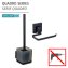 WC-Set Mod. Vacuum-Loc® Quadro, schwarz, Edelstahl/Kunststoff, 9,5x37x12,5 cm, ohne bohren montierbar - 6
