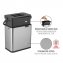 Abfallsammler Mod. Colin 3L, silber matt/schwarz, Edelstahl/Kunststoff, mit Anti-Fingerprint-Finish - 6